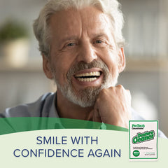 Informational brochure detailing denture care and usage