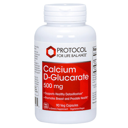 Front view of Protocol for Life Balance Calcium D-Glucarate bottle