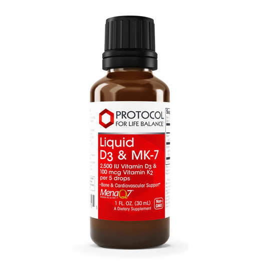 Hero image of Protocol For Life Balance Liquid D3 + MK-7 1 oz bottle