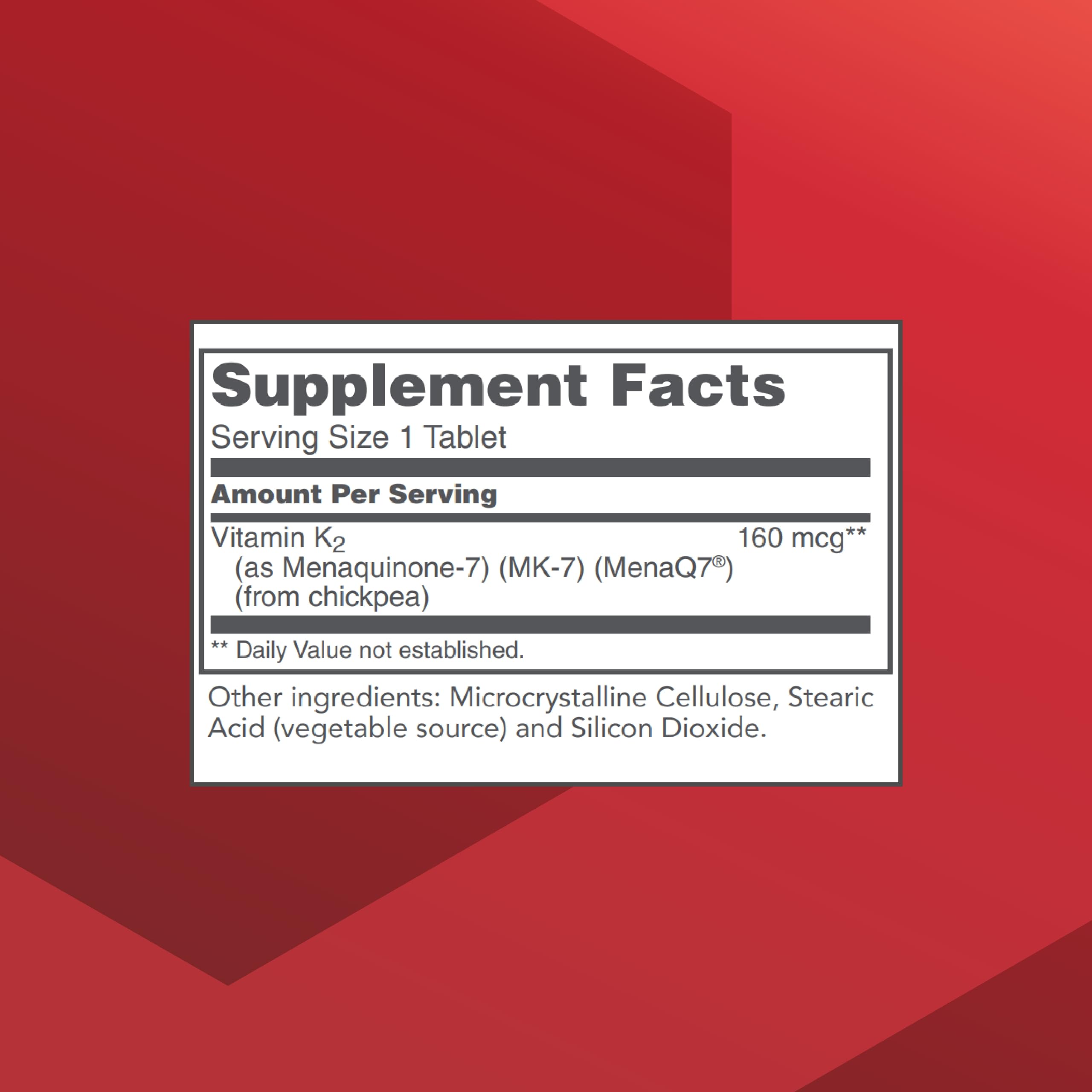 Bottle of Protocol For Life Balance MK-7 Vitamin K2 supplement