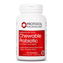 Protocol For Life Balance Probiotic chewable bottle label