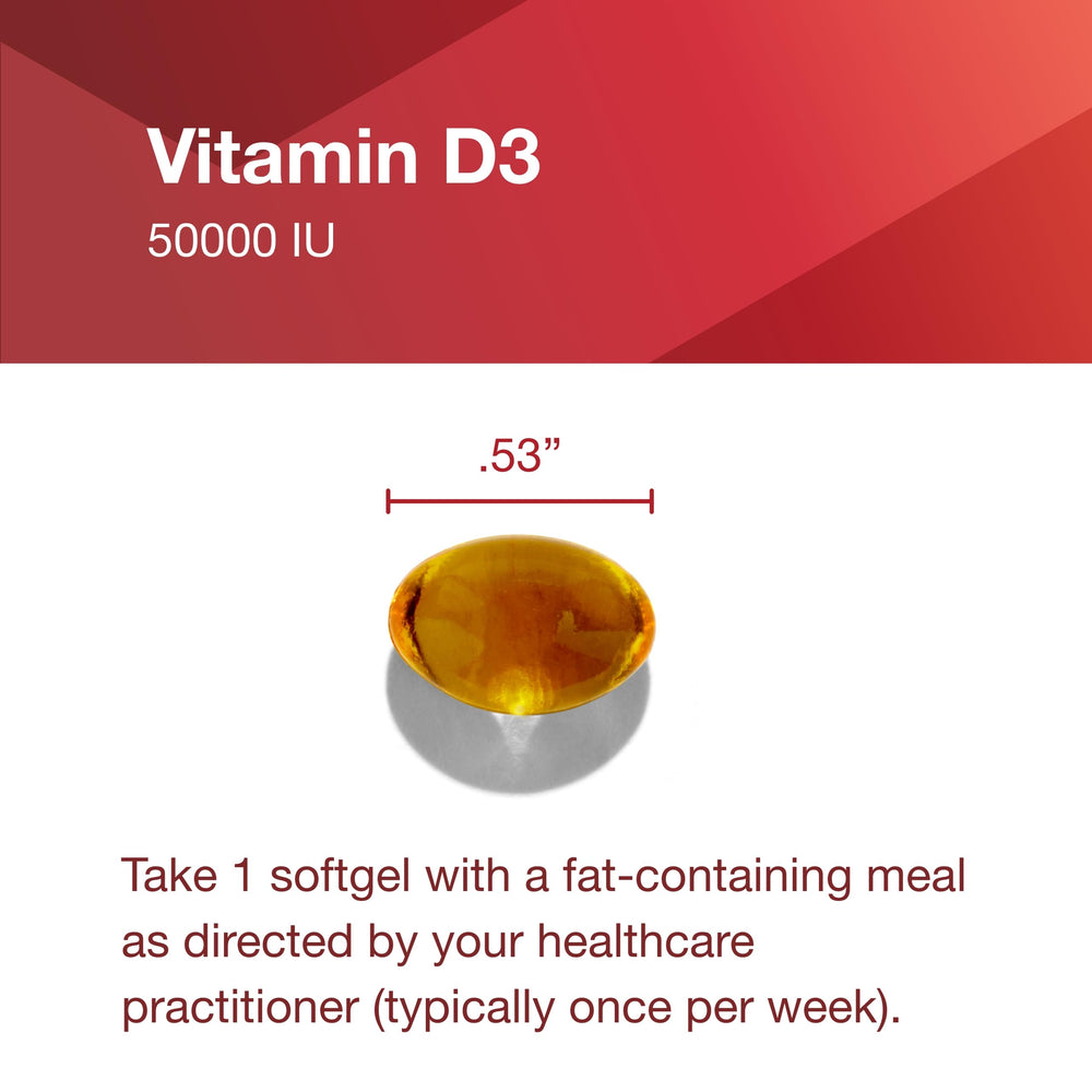 Product packaging and branding for Protocol For Life Balance Vitamin D3 50,000 IU