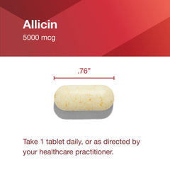 Non-GMO garlic allicin supplement illustration