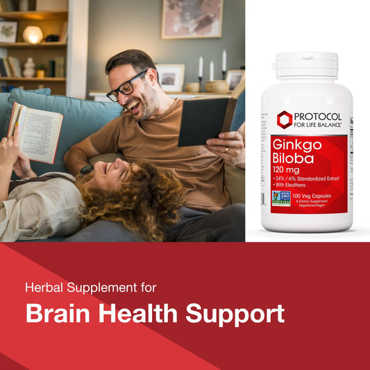 Organic Eleuthero root ingredient for Protocol Ginkgo Biloba 120 mg