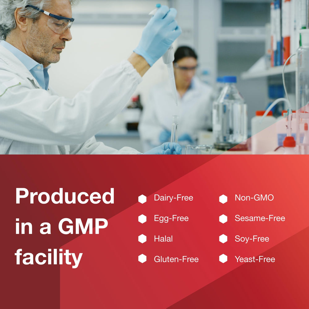 Non-GMO and Halal certification labels on packaging