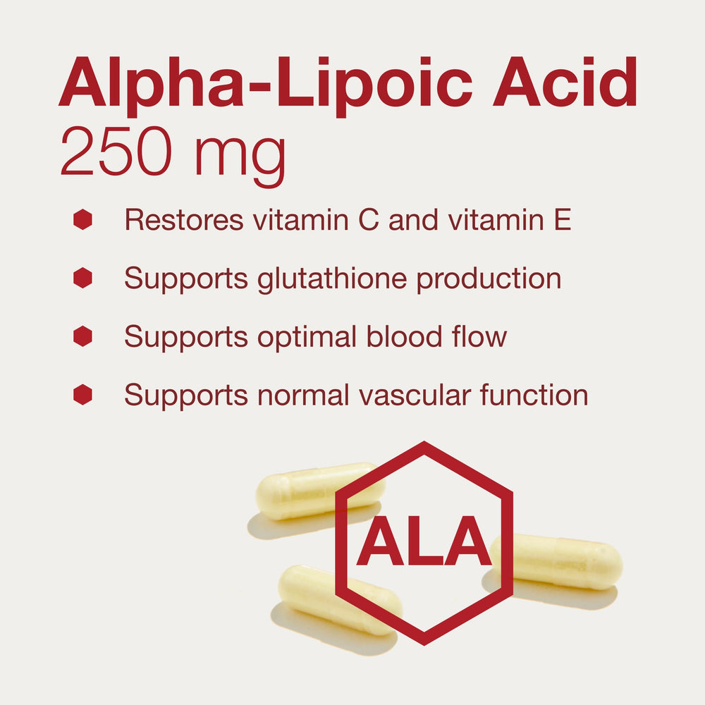 Nutritional information label for Protocol for Life Balance ALA