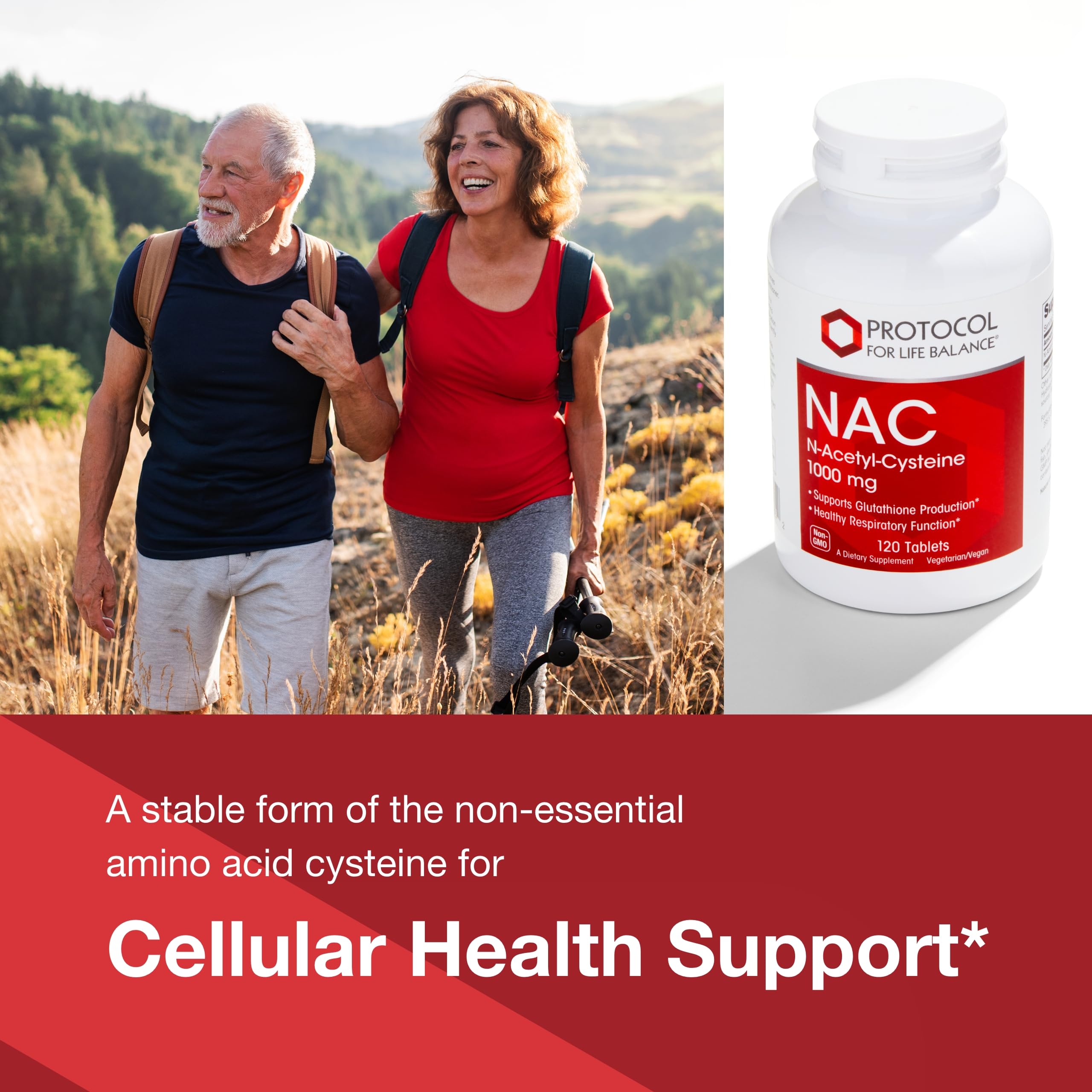 Glutathione production concept with NAC 1000mg