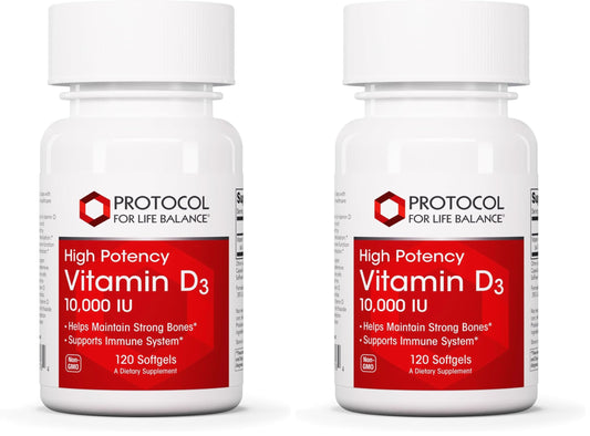 Protocol For Life Balance Vitamin D3 10,000 IU bottle