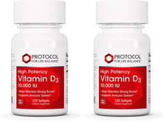 Protocol For Life Balance Vitamin D3 10,000 IU bottle