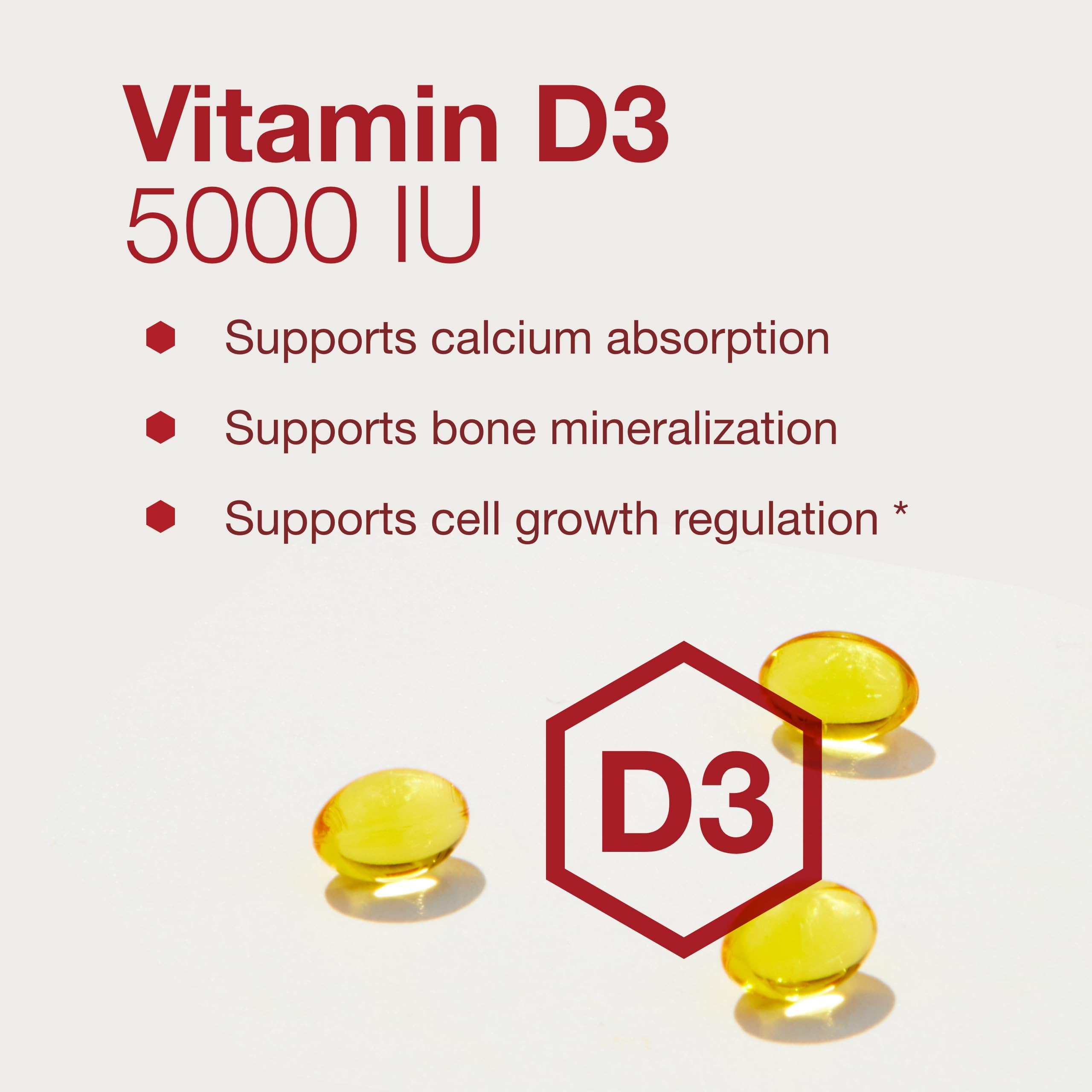 Non-GMO, halal, keto-friendly Vitamin D3 product packaging label