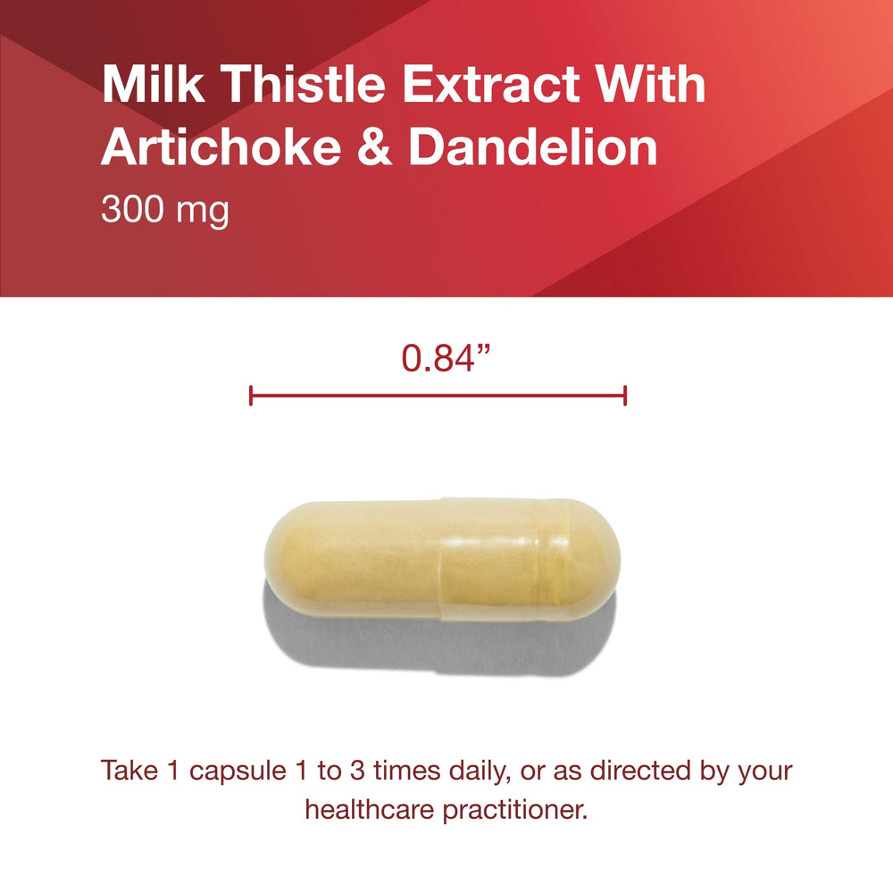 Label showing Protocol Milk Thistle 300 mg