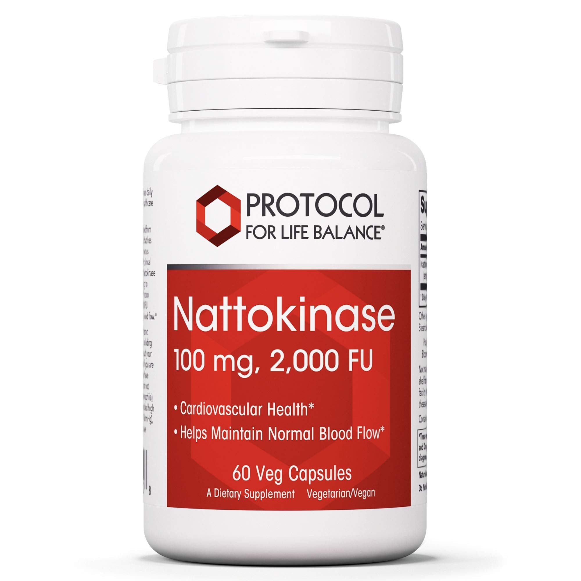 Protocol Nattokinase bottle with 60 vegan capsules