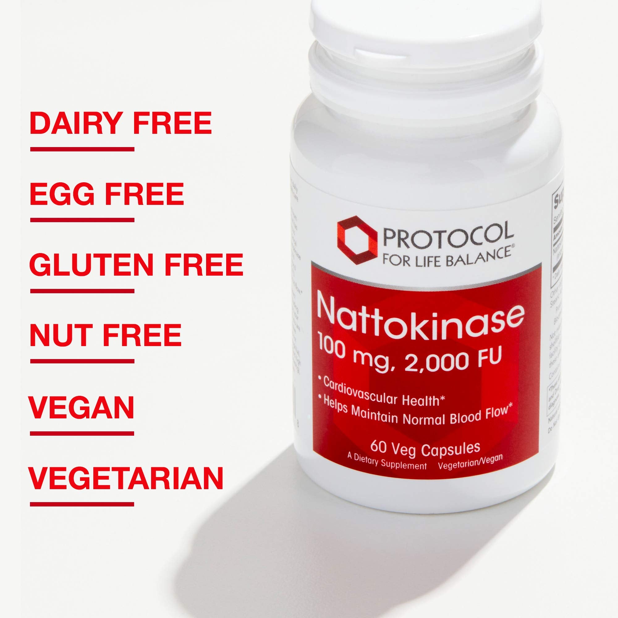 Graphic illustrating heart health support from nattokinase