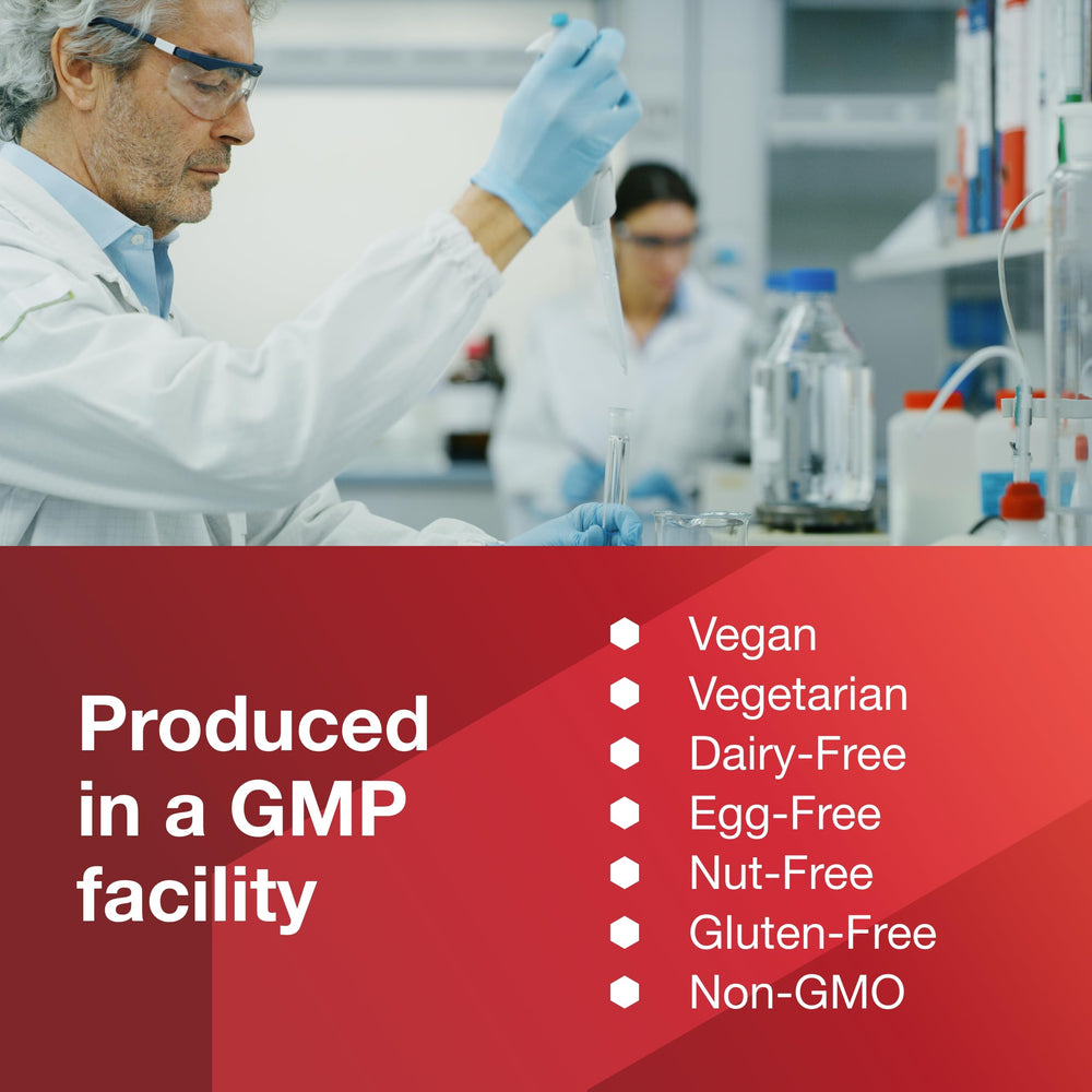 Graphic showing green superfoods ingredients in Ortho Multi Greens