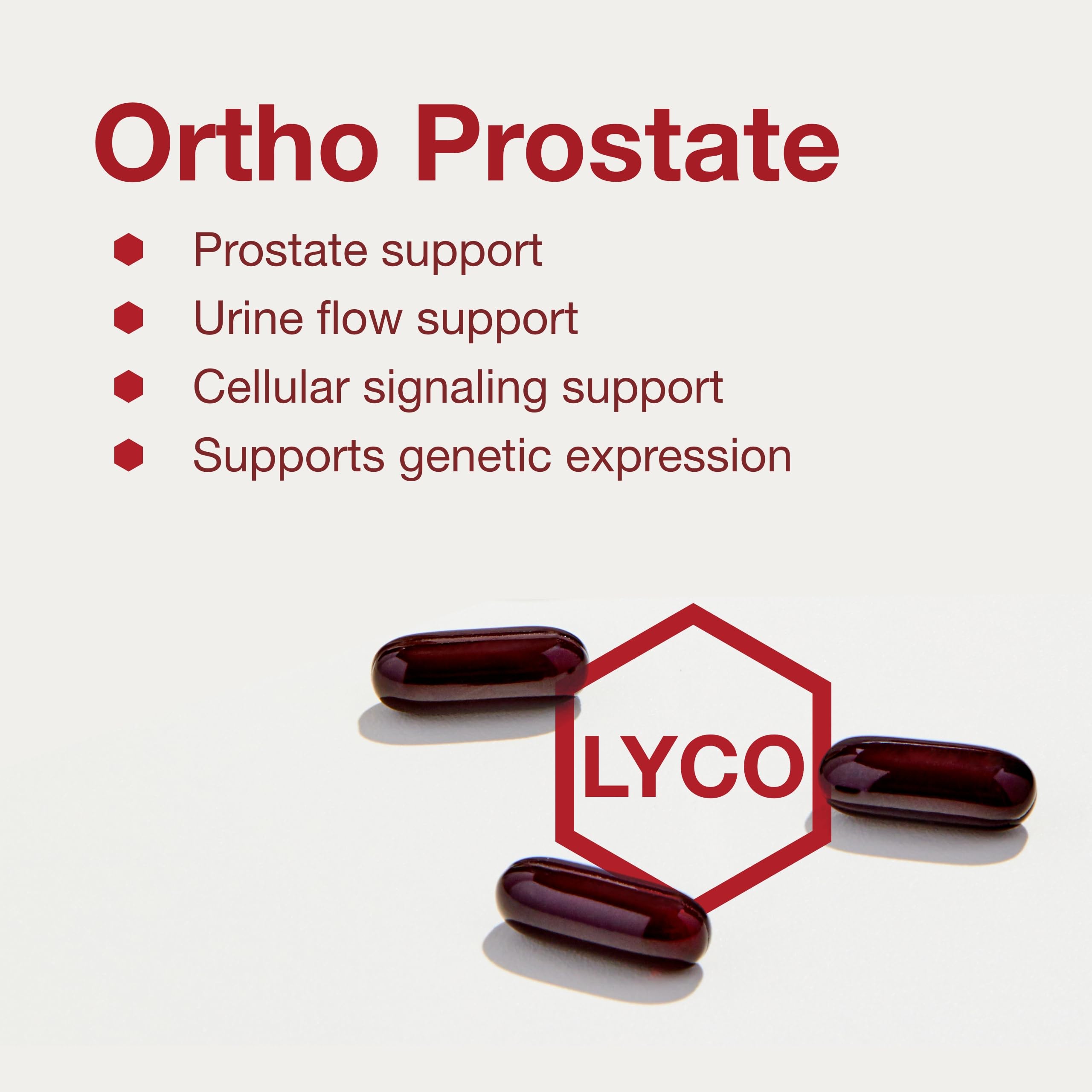 Lycopene imagery representing prostate health benefits