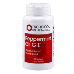 Protocol Peppermint G.I. 90 softgels bottle for digestive health