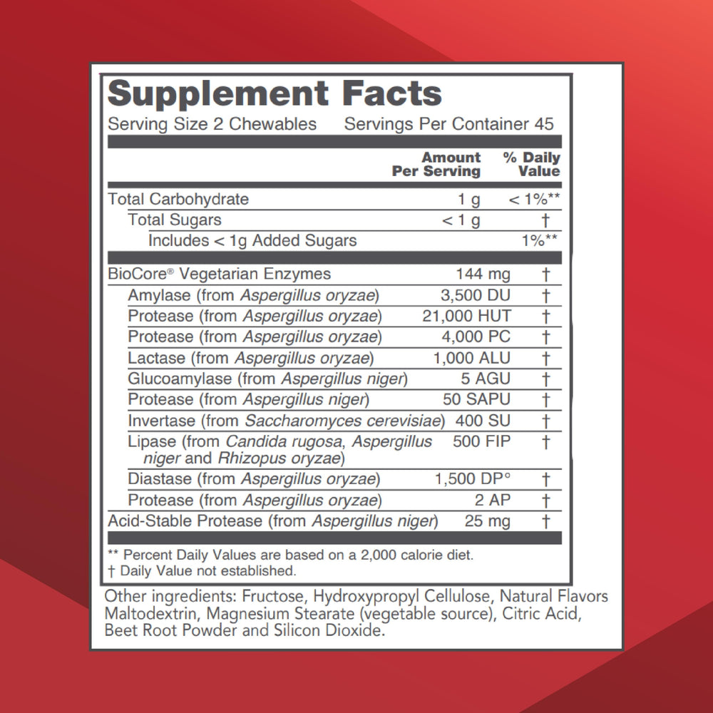 Vegan, kosher dietary supplement label