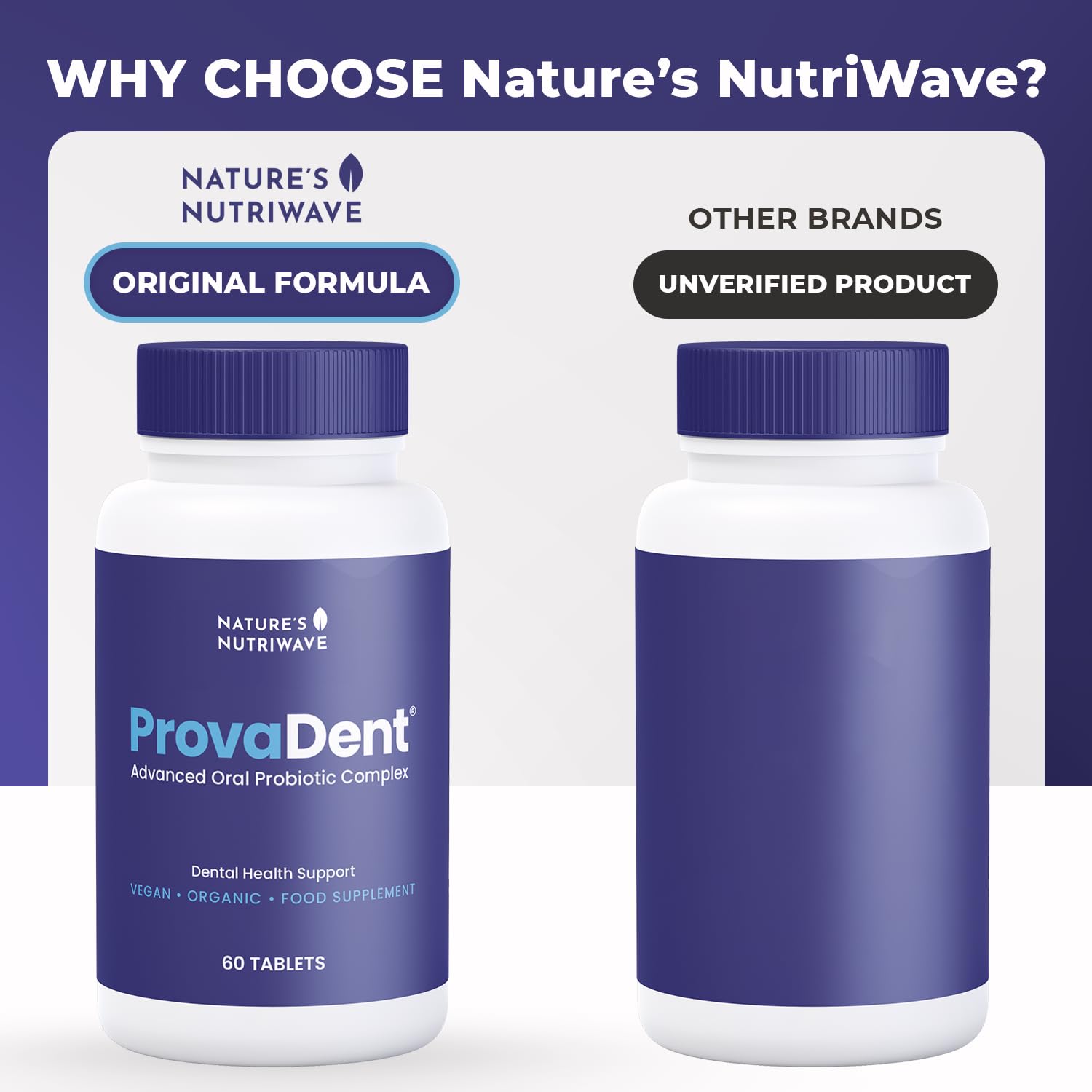 ProvaDent packaging label showing 60 tablets
