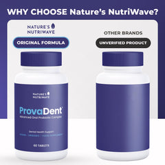 ProvaDent packaging label showing 60 tablets
