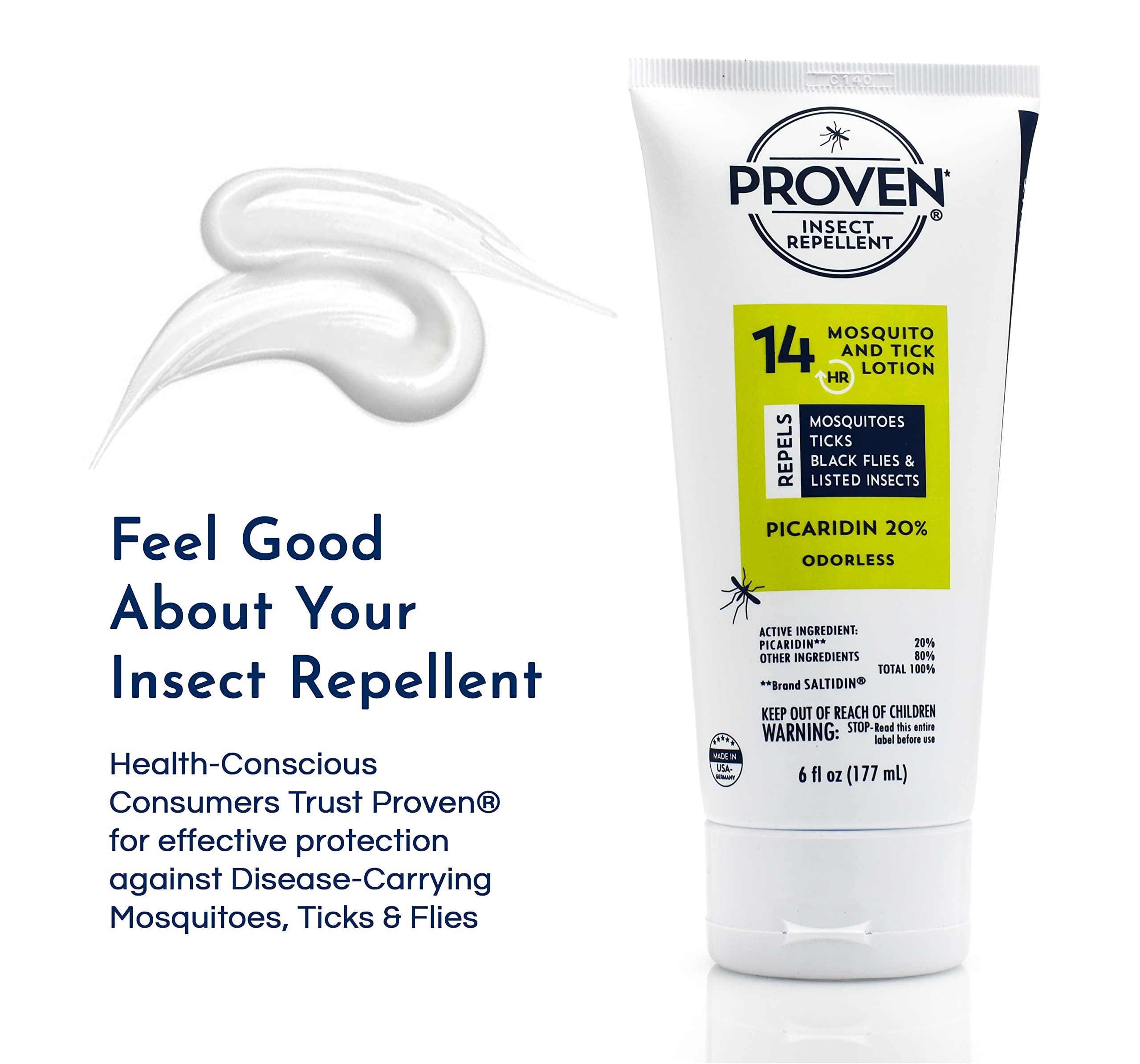 Proven Insect Repellent Lotion gentle-scent lavender rosemary bottle — mild aroma