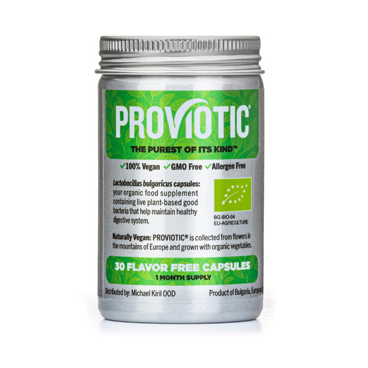 PROVIOTIC vegan probiotic supplement bottle with label