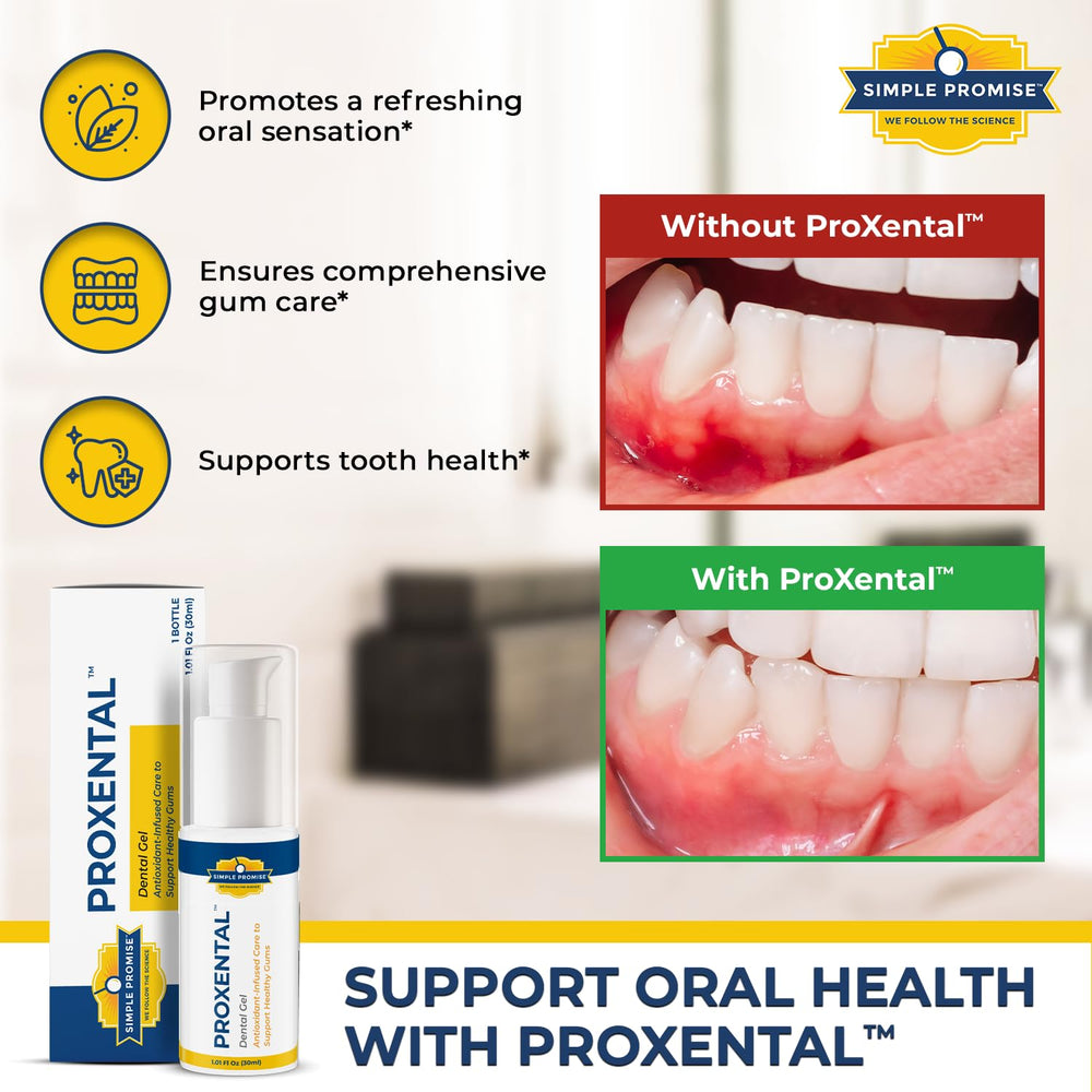 Healthy gums and enamel concept with ProXental