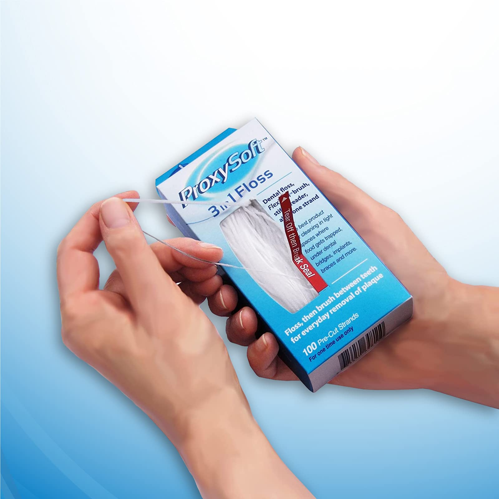 Two ProxySoft floss packs with 200 total strands displayed