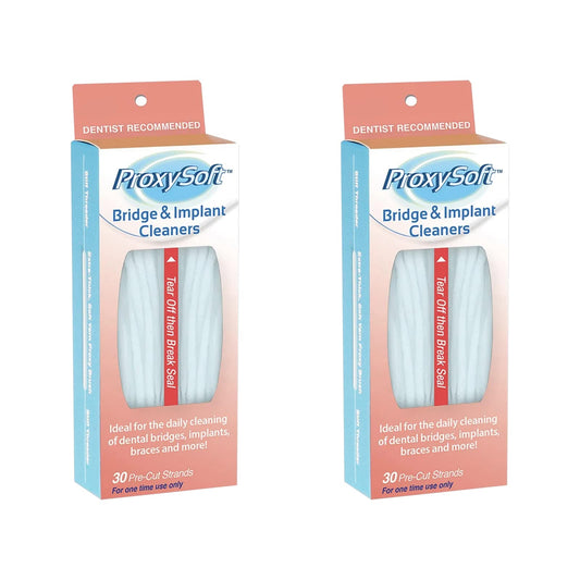 Proxysoft dental floss for bridges and implants (2 packs)