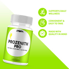 Label close-up of Prozenith Pro Pills
