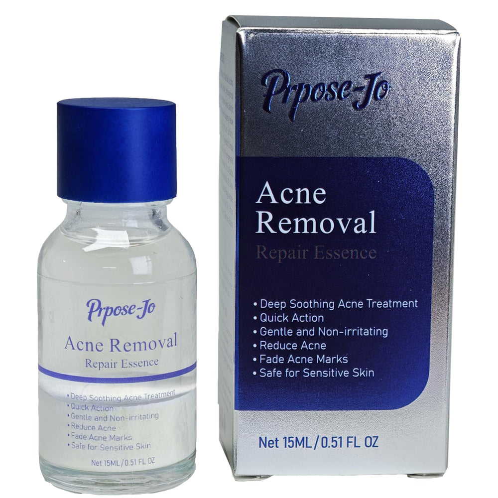 Prpose-Jo Oil-Free Local Acne Essence bottle promotes clearer pores and smoother skin.