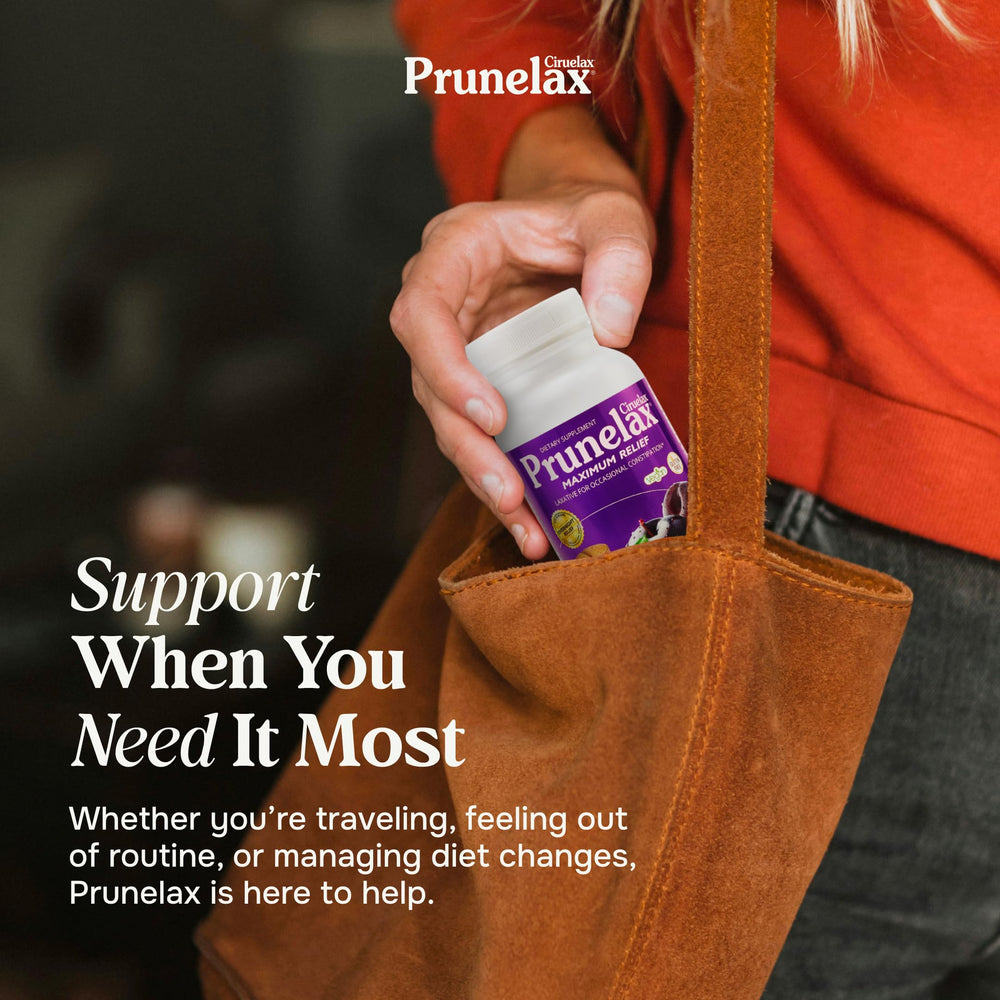 Prunelax brand-label-feature highlights trusted senna-based formula and clear usage notes.