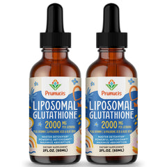 Front view of Prunucis 2000MG Liposomal Glutathione Liquid bottle