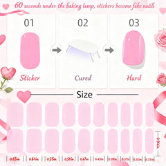 Step by step image of PSBRBAD gel nail application with included tools