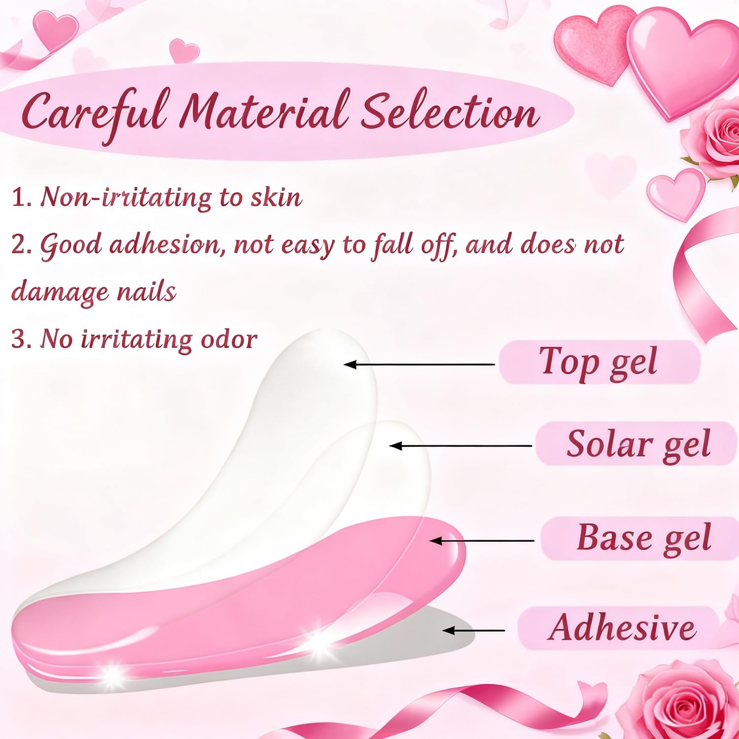 PSBRBAD Valentine kit packaging with nail file and wooden stick for at home use