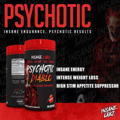 Man and woman preparing for a workout with Psychotic Diablo.