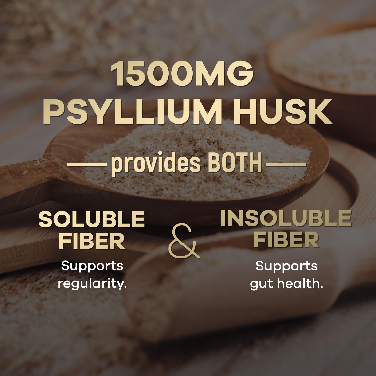 Vegan and Non-GMO psyllium husk capsules