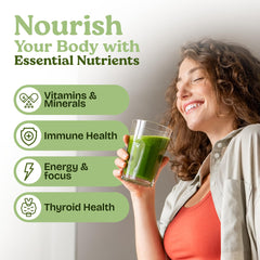 Close-up of psyllium husk and detox ingredients.