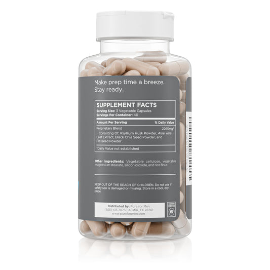Psyllium husk fiber in Stay Ready formula