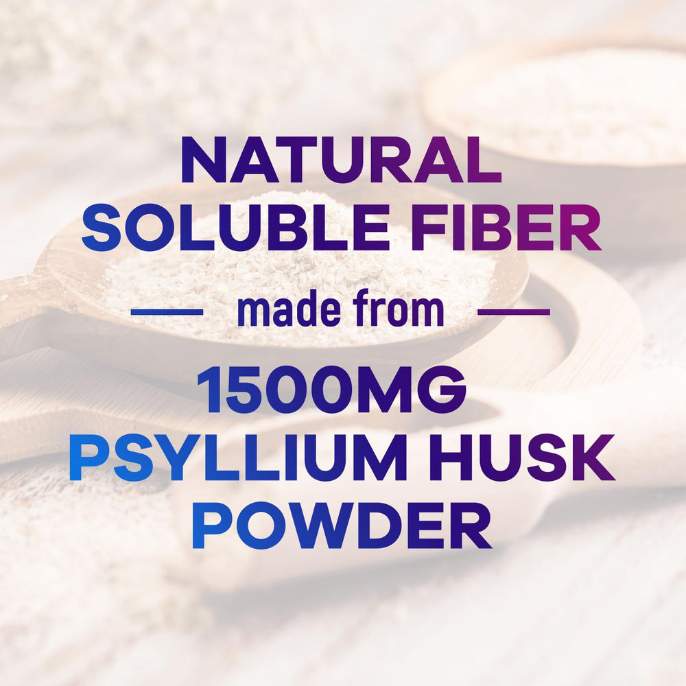 Packaging box and bottle of Psyllium Husk Fiber Supplement