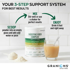 High fiber powder visual highlighting dietary fiber