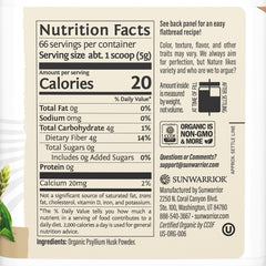 Psyllium husk powder added to a smoothie