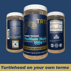 Vegan and Non-GMO psyllium husk powder packaging