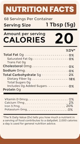 Psyllium husk whole fiber source in 12 oz container