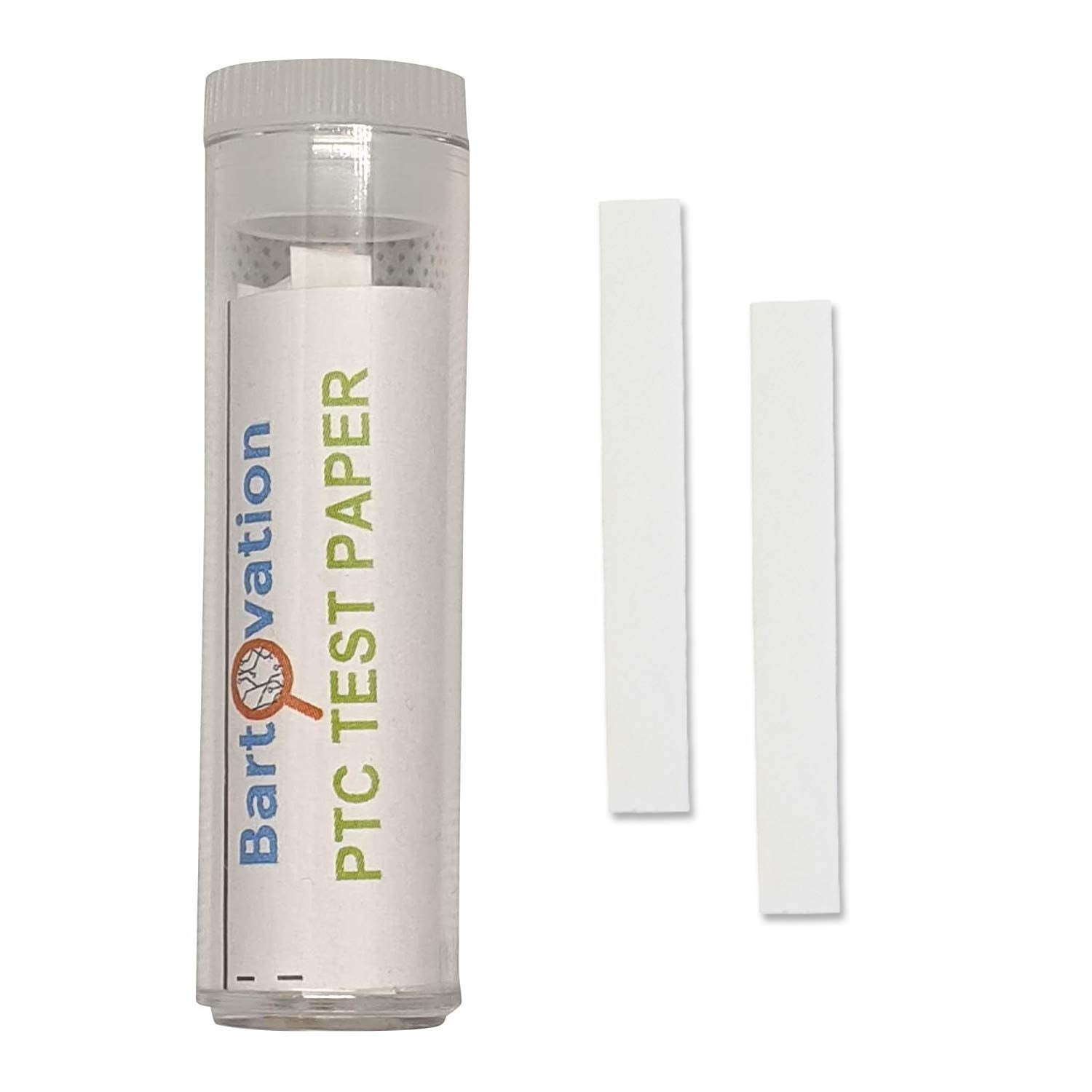 Vial containing 100 Phenylthiourea (PTC) test paper strips