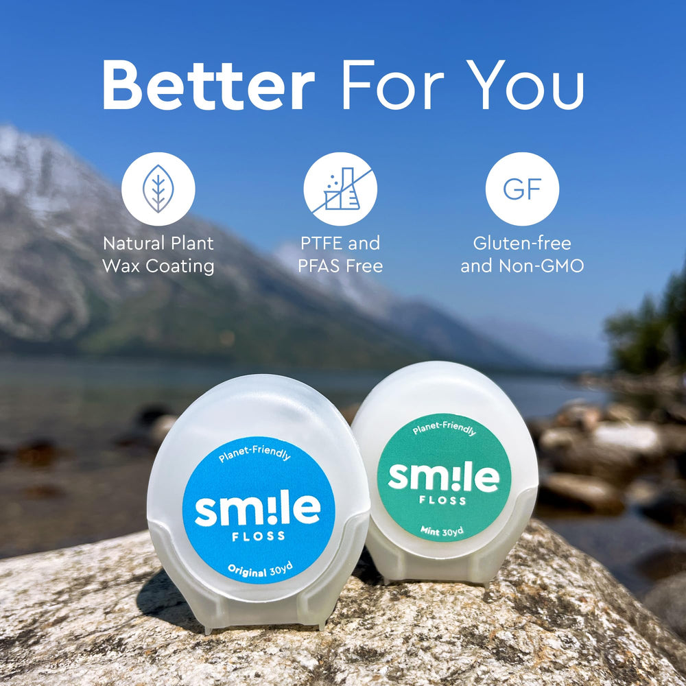 PTFE and PFAS free dental floss