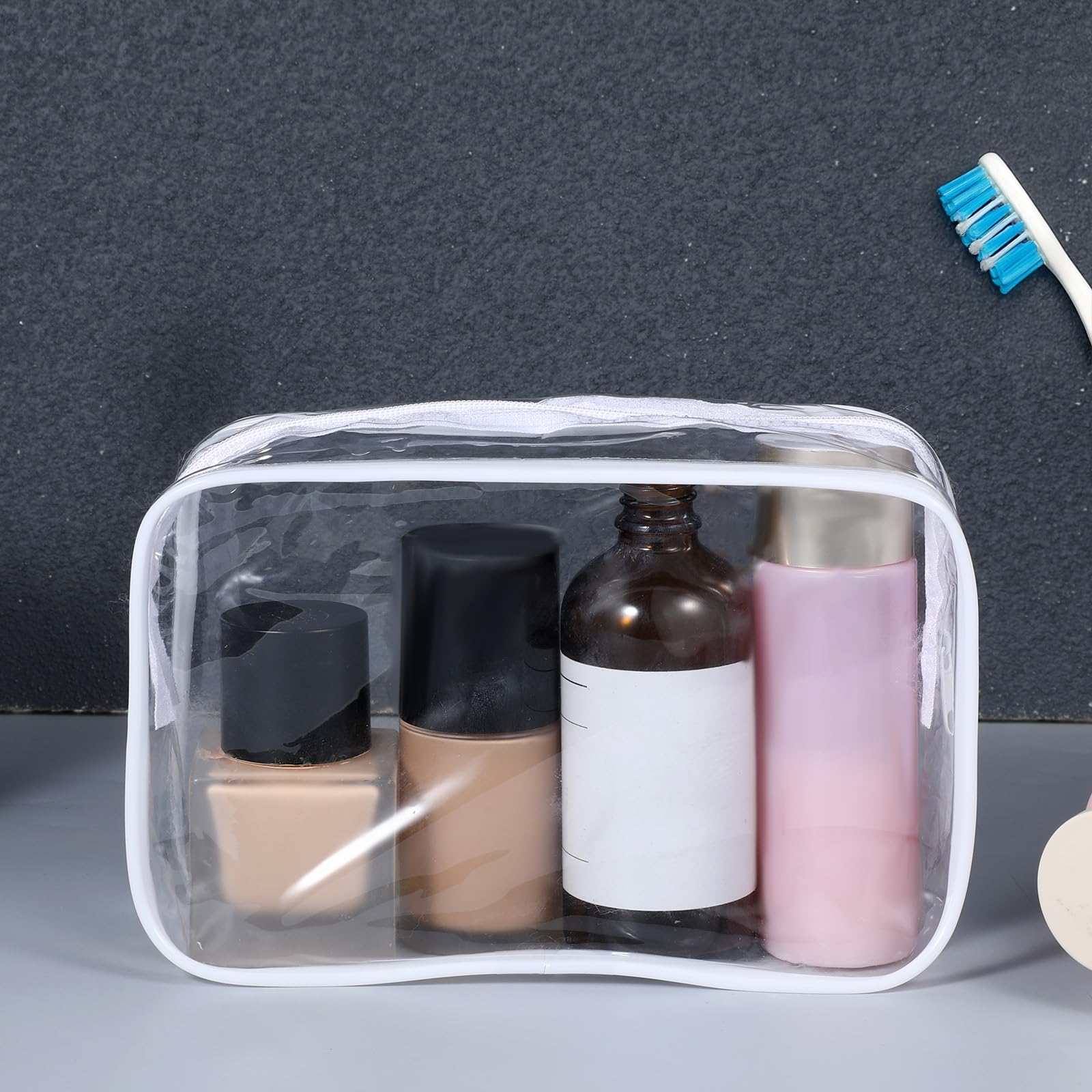 Ptwola organizer pouch with transparent design for easy access