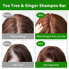 Pubpok natural ingredients ginger tea tree lemon olive on bar packaging.