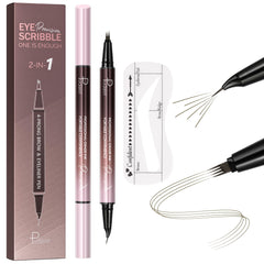 Pudaier waterproof microblading eyebrow pen for long-lasting natural brows.