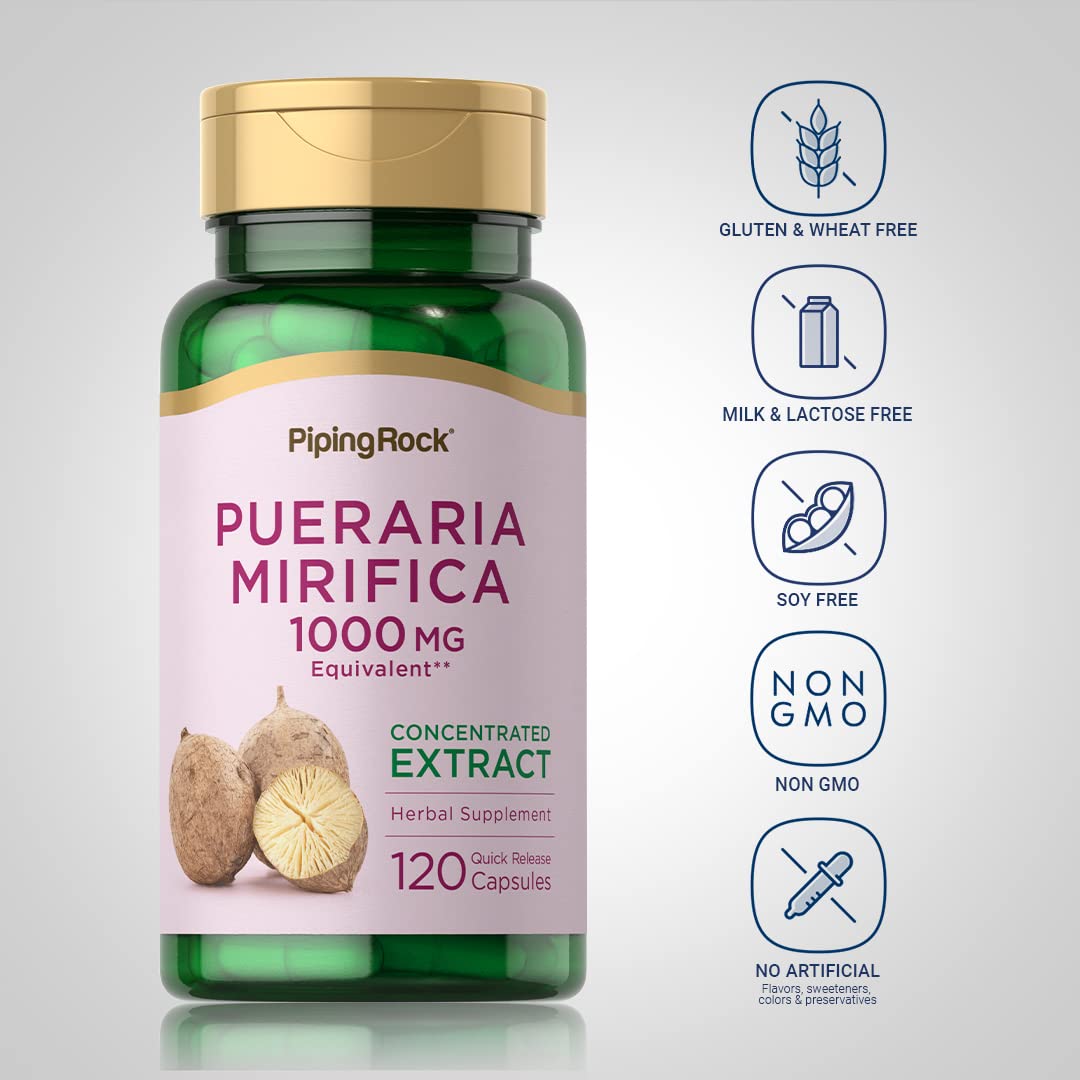 Close-up of Pueraria Mirifica capsules