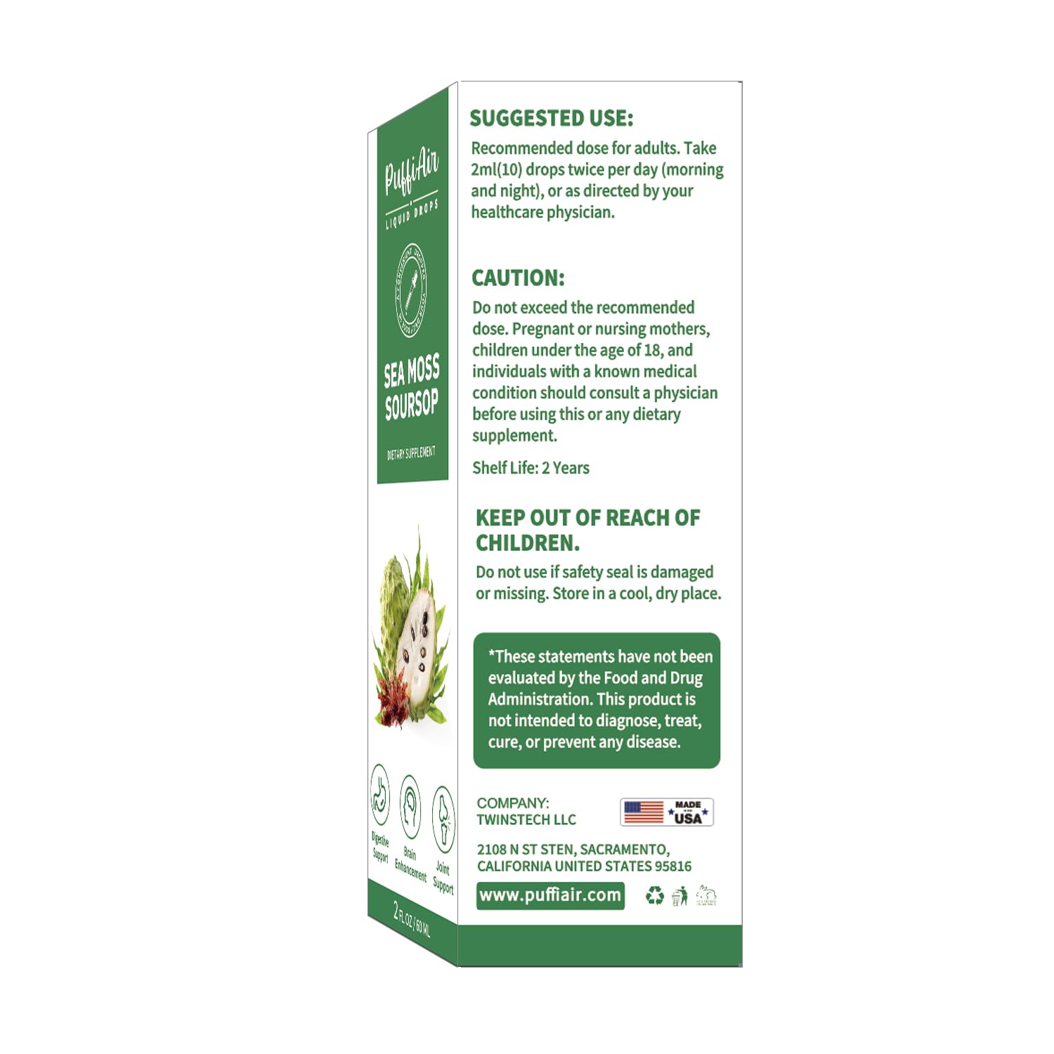 Eco-friendly packaging and sustainable sourcing branding.